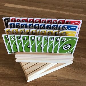 Set of 4 Handmade wooden Card Holders